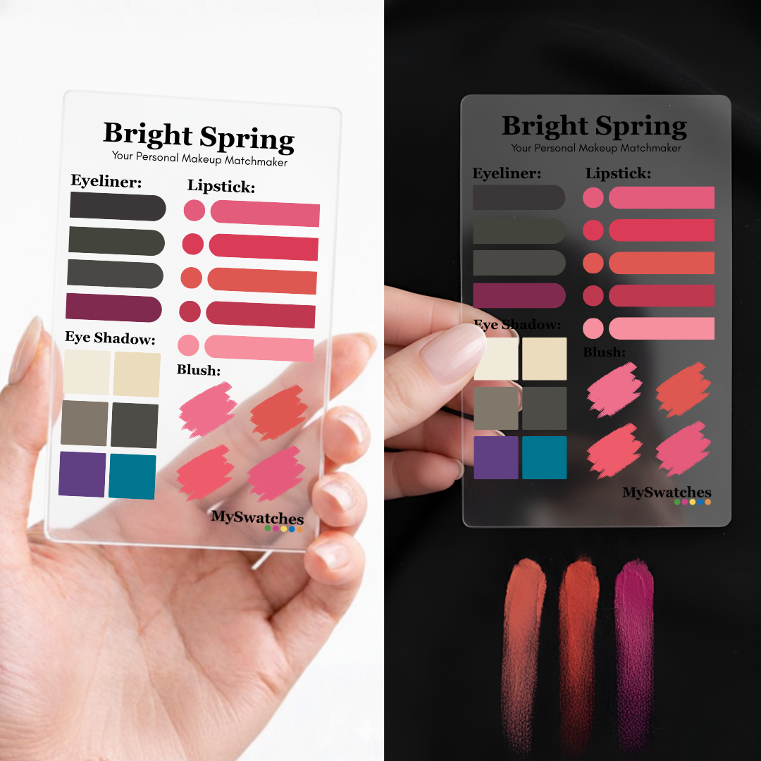 MySwatches Personal Makeup Card, Bright Spring