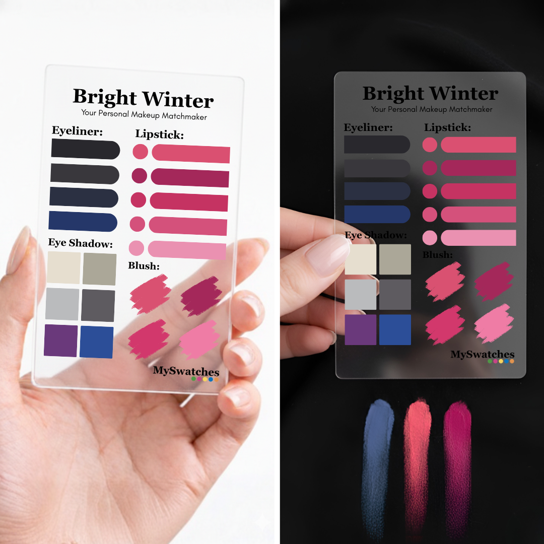 MySwatches Personal Makeup Card, Bright Winter
