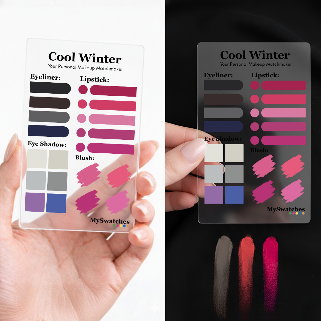 MySwatches Personal Makeup Card, Cool Winter