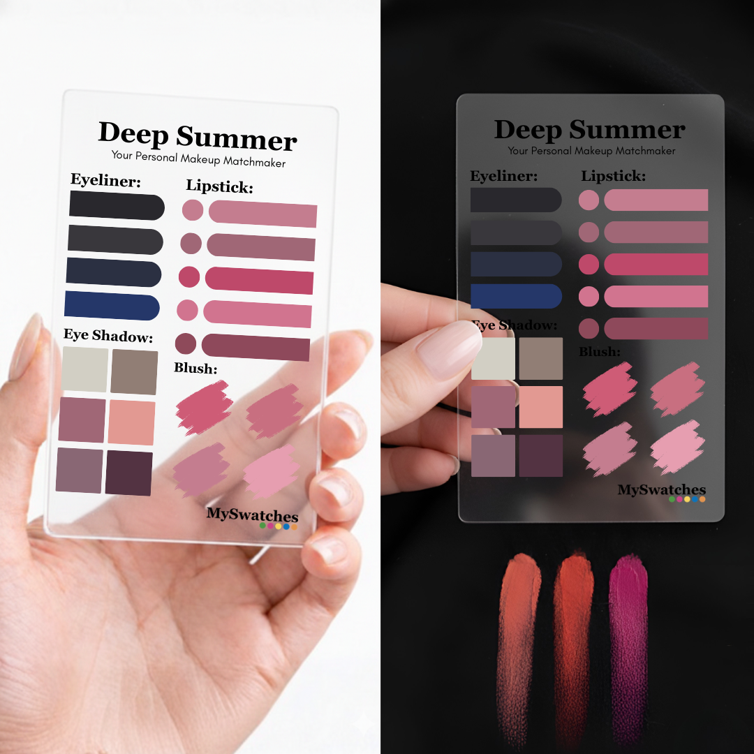 MySwatches Personal Makeup Card, Deep Summer