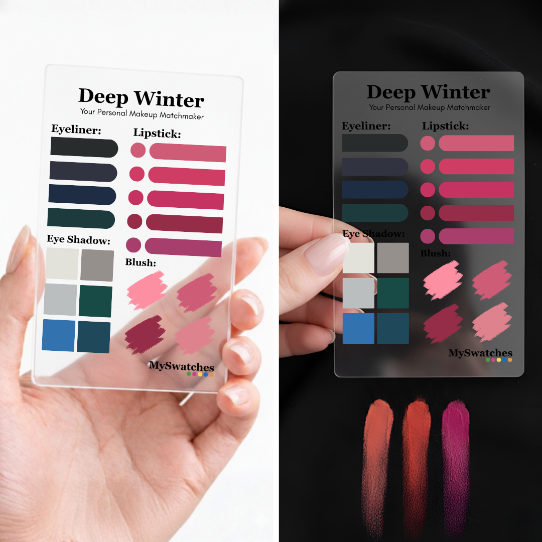 MySwatches Personal Makeup Card, Deep Winter