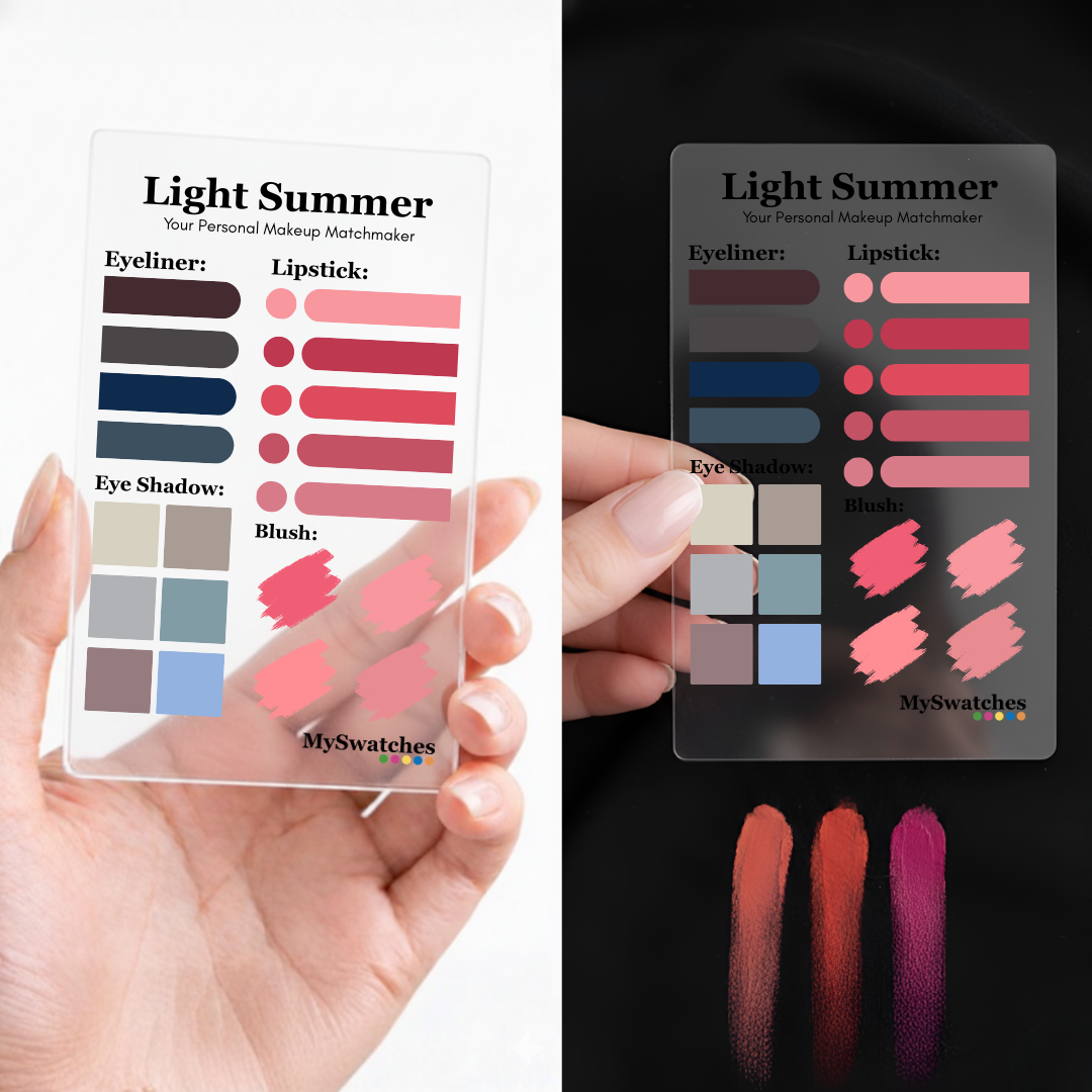 MySwatches Personal Makeup Card, Light Summer