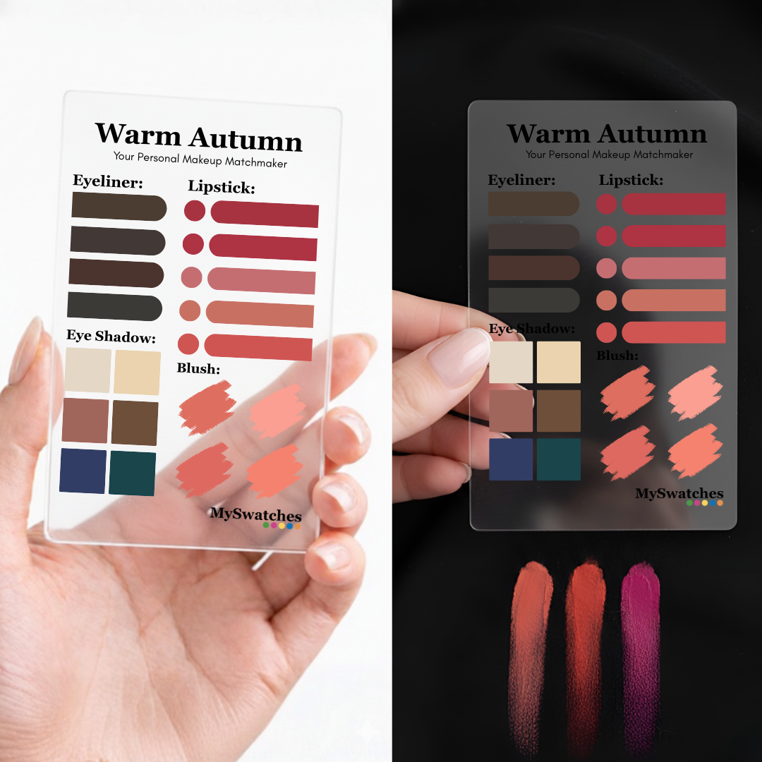 MySwatches Personal Makeup Card, Warm Autumn