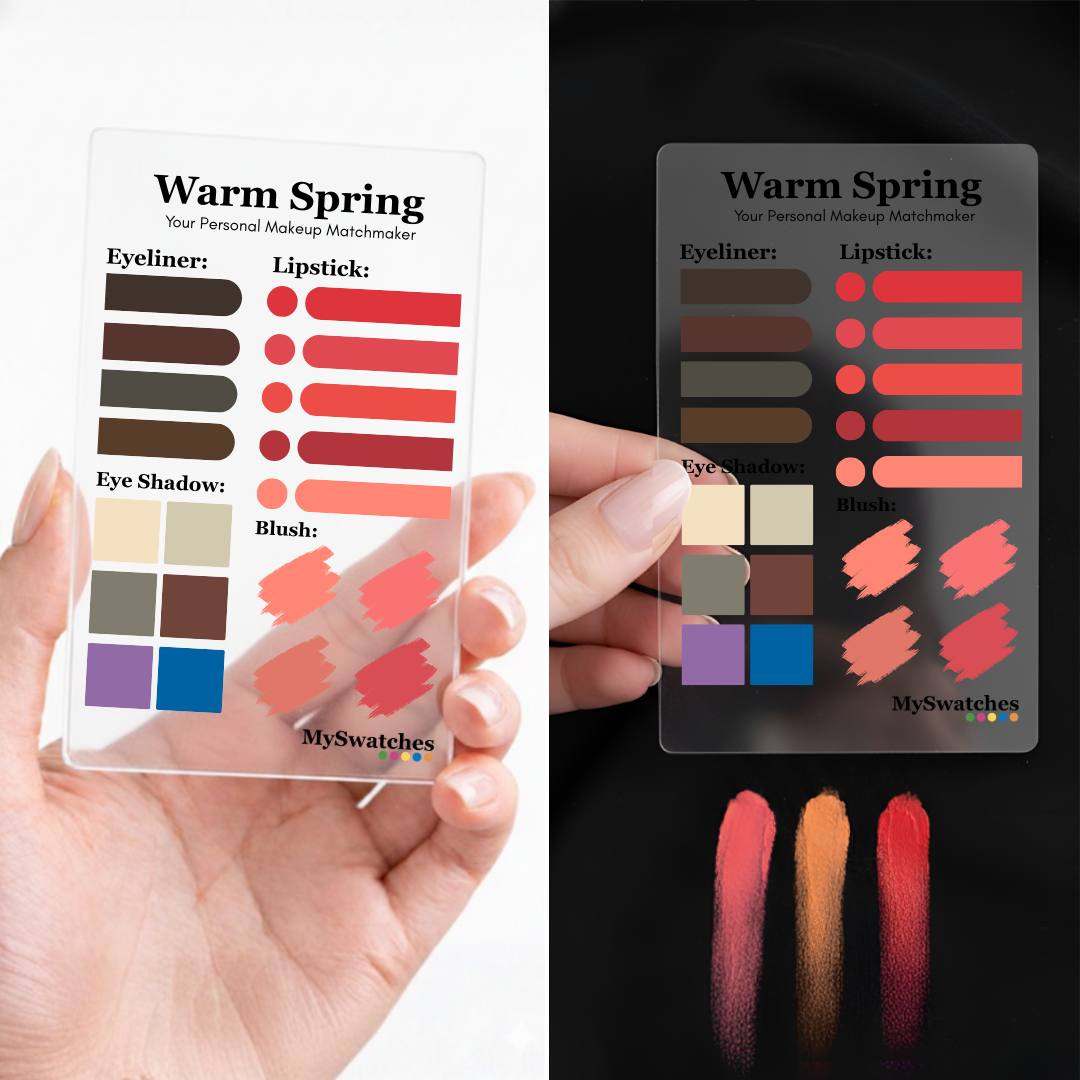 MySwatches Personal Makeup Card, Warm Spring