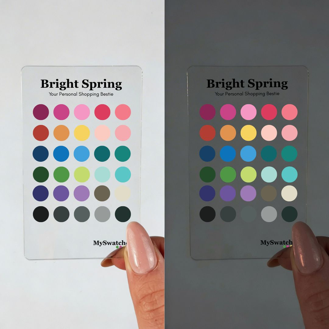 MySwatches Personal Color Swatch Card, Bright Spring