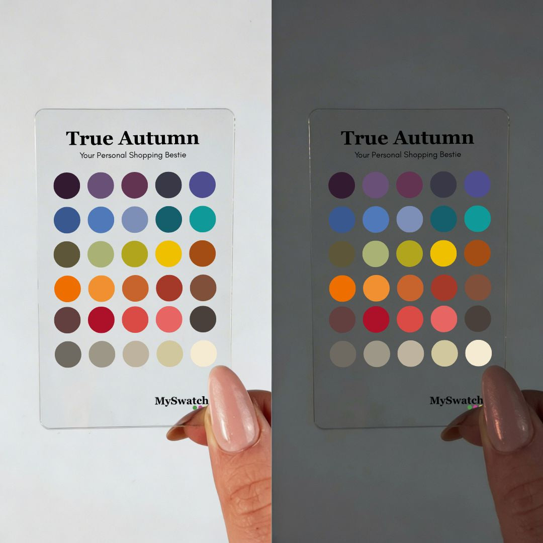 MySwatches Personal Color Swatch Card, True Autumn