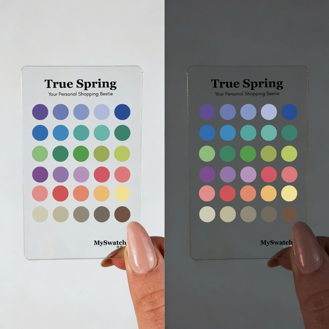 MySwatches Personal Color Swatch Card, True Spring