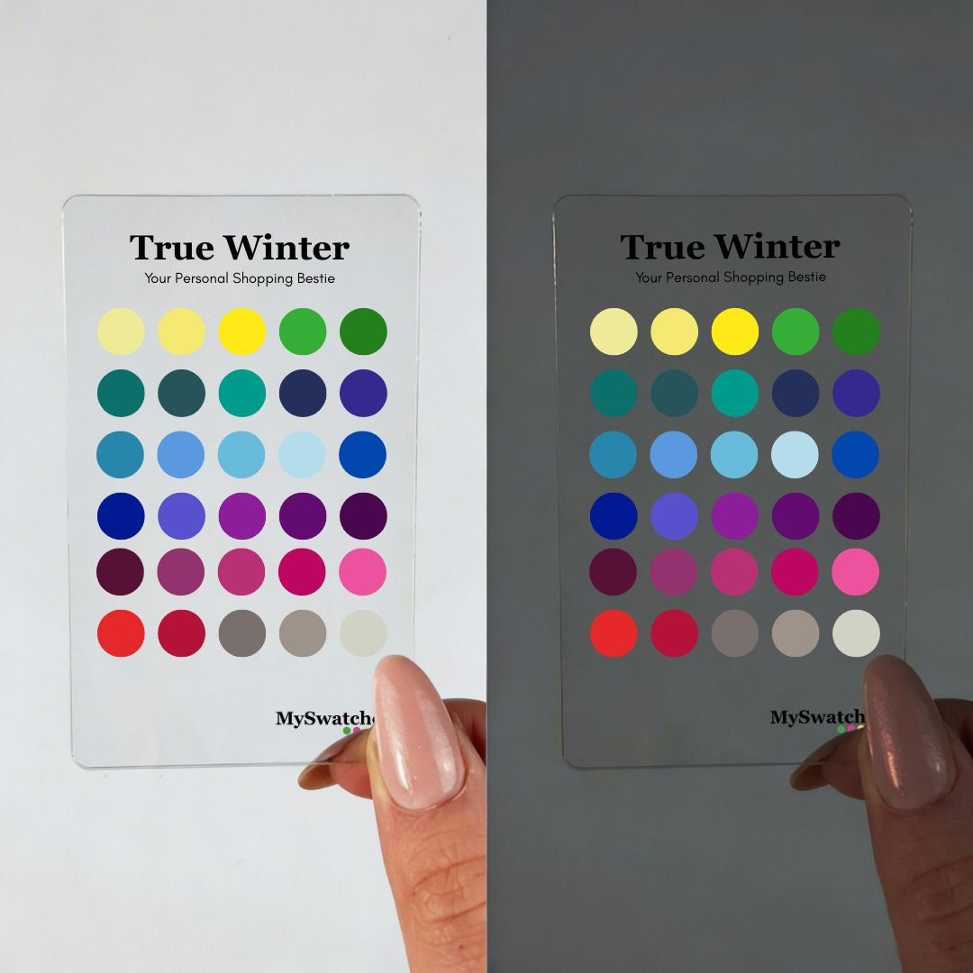 MySwatches Personal Color Swatch Card, True Winter