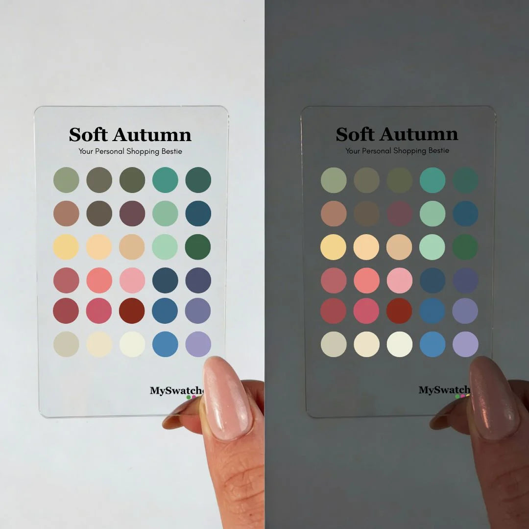 MySwatches Personal Color Swatch Card, Soft Autumn